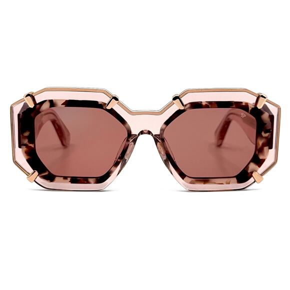 New! PHILIPP PLEIN Sunglasses Plein Supreme Star SPP098V Col.0D48, Authentic - Picture 2 of 11